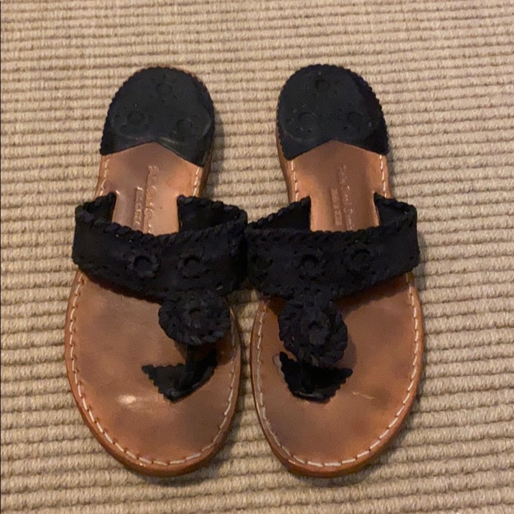 Worn 3 times! Jack Rodgers navy suede sandals